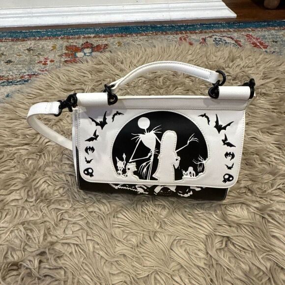 Loungefly NBC Nightmare Before Christmas Silhouette Handbag Crossbody Purse - Picture 3 of 7